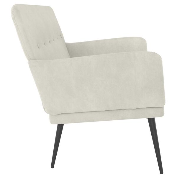 vidaXL pink, kreemjas, 108 x 79 x 79 cm, samet