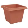 vidaXL Ruutlillepott 6 pcs Kohviroosa 20 x 20 x 16 cm Plastmass