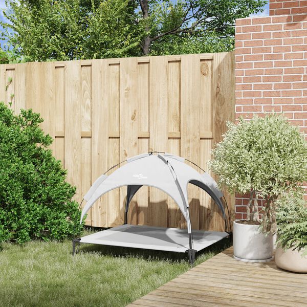 vidaXL Koeravoodi Hõbehall 104 x 86 x 84,5 cm Teras