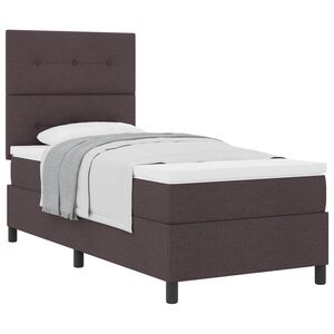 vidaXL Karbi vedrumadrats madratsiga Tume pruun 80 x 200 cm kangas