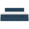 vidaXL Ottomani voodiraam madratsitega, tumesinine, 160x200 cm, samet
