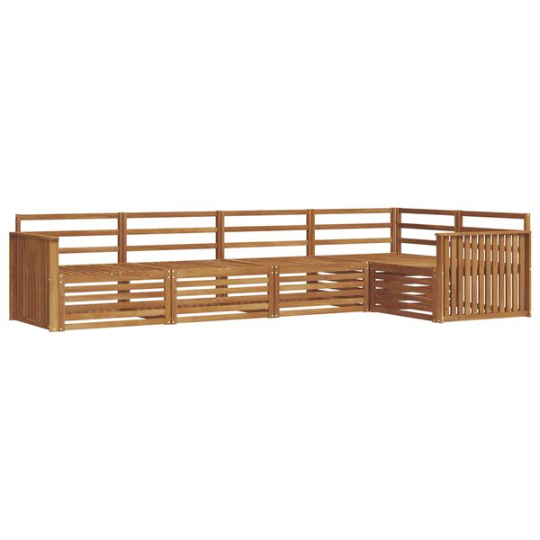 vidaXL V&auml;li diivanikomplekt 5 pcs Neutraalne Tugev akatsiapuu