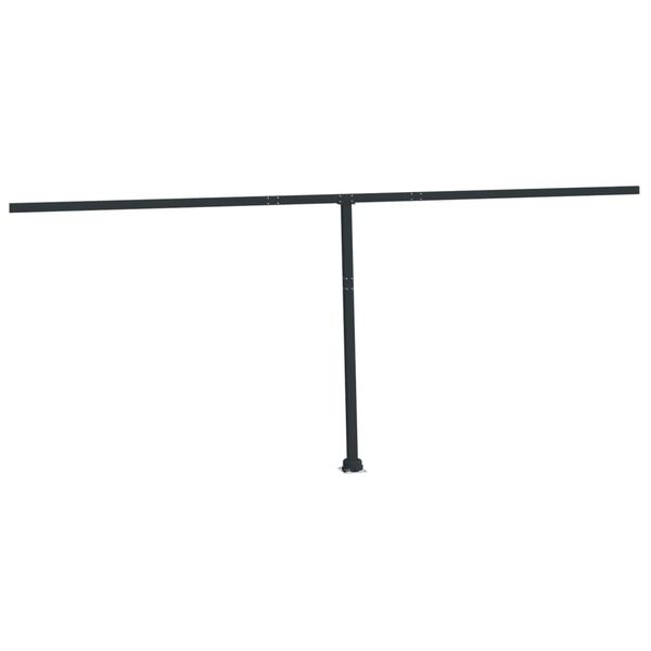 vidaXL varikatuse postide komplekt, antratsiithall, 600 x 245 cm, raud