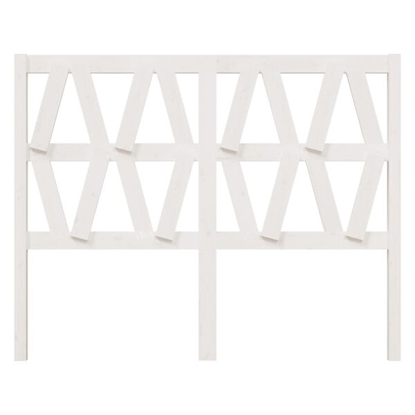 vidaXL voodipeats, valge, 146 x 4 x 100 cm, m&auml;nnipuit