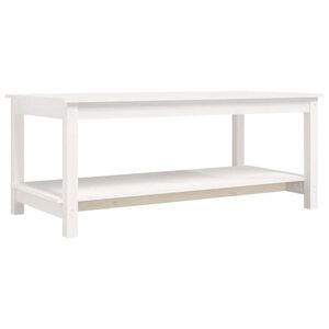 vidaXL kohvilaud, valge, 110 x 55 x 45 cm, m&auml;nnipuit