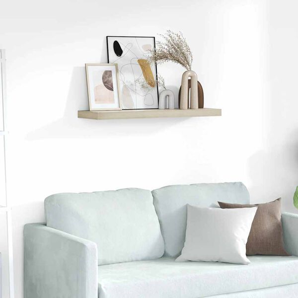 vidaXL seinariiul, tamm, 80 x 23,5 x 3,8 cm MDF