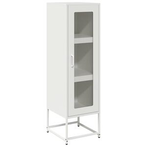 vidaXL Highboard Valge 36x39x123 cm K&uuml;lmvaltsitud teras