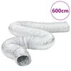 vidaXL ventilatsioonitoru, alumiinium, 6 m &Oslash;20 cm