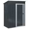 vidaXL Aiakujud Antratsiit 137 x 81 x 180 cm Metall