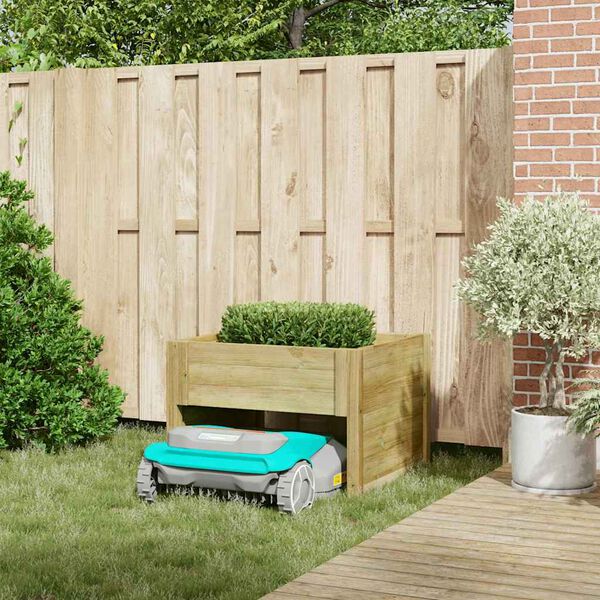 vidaXL Robotniiduki garaaž Pruun 73 x 67 x 56 cm Immutatud kuusk