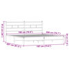 vidaXL metallist voodiraam ilma madratsita pruun tamm 180x200 cm