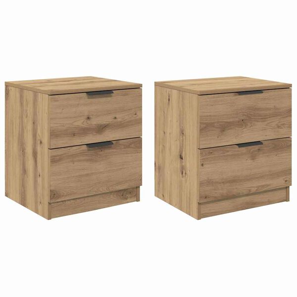 vidaXL &Ouml;&ouml;lambi kapp sahtliga 2 pcs K&auml;sit&ouml;&ouml;puu 45 x 39 x 50cm Tehispuit