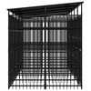 vidaXL koeraaedik katusega, teras, 9,22 m&sup2;