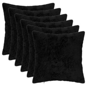 vidaXL Diivanipadi 6 tk HEERLEN Must 30 x 30 cm Vale k&uuml;&uuml;liku
