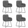 vidaXL S&ouml;&ouml;gitoa Toolid 4 pcs Samet Tumehall 59 x 56,5 x 86 cm