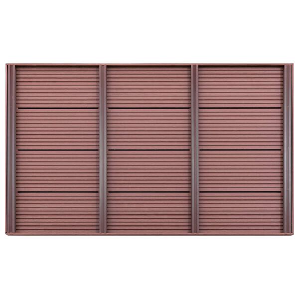 vidaXL põrandaelement õuedušile, pruun, 101 x 63 x 5,5 cm, WPC