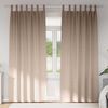 vidaXL Kardinad r&otilde;ngastega 2 pcs Pruunikashall 245 x 140 cm Pol&uuml;ester