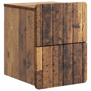 vidaXL Seinale kinnitatav &ouml;&ouml;tis Vana puit 33 x 34,5 x 43 cm Tehispuit