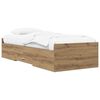 vidaXL Voodiraam ladustamisega Artisan tamm 80 x 200 cm Tehispuit