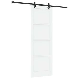 vidaXL Libisev uks ORKDAL Valge 83 x 232 cm Toekas m&auml;nnipuit