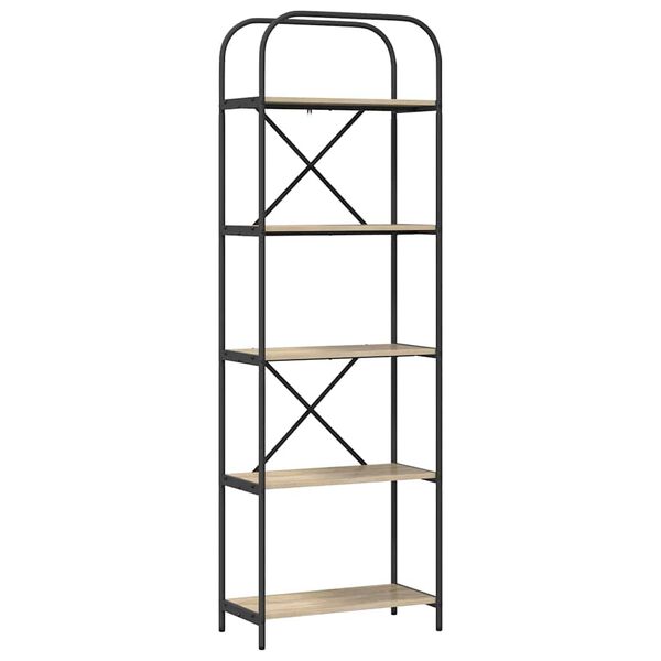 vidaXL Raamatukapp Sonoma tamm 60 x 30 x 183 cm Tehispuit