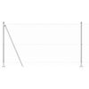 vidaXL Aiapost Hõbedane 10 x 1,2 m (36 mm võrk) Teras
