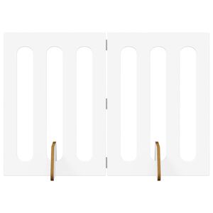 vidaXL Volditav lemmikloomade aed 2 pcs Valge 100,5 x 38 x 70 cm