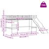 vidaXL Laste loft-voodi raam koos kelguga Must ja Anthracite