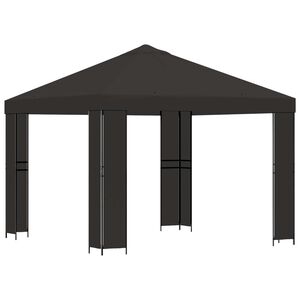 vidaXL Paviljon 3 x 3 m Antratsiit Pol&uuml;ester ja teras 190 gsm
