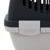 vidaXL lemmiklooma transpordipuur, hall ja must, 48 x 32 x 31 cm PP