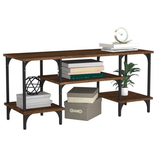 vidaXL telerikapp, pruun tamm, 102x35x45,5 cm, tehispuit