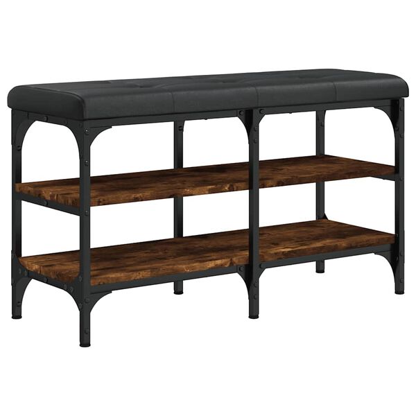 vidaXL jalatsipink, suitsutatud tamm, 82 x 32 x 47cm, tehispuit