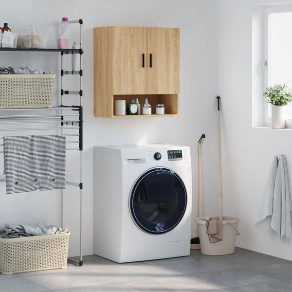 vidaXL seinakapp, Sonoma tamm, 60 x 31 x 70 cm, tehispuit