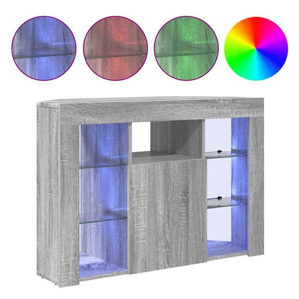 vidaXL Nurgas LED TV kapp Hall Sonoma 100x40x68cm Tehispuit