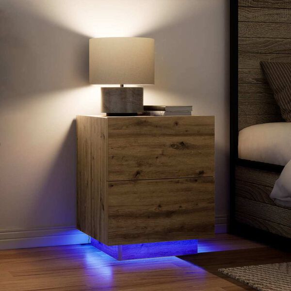 vidaXL &Ouml;&ouml;lambi kapp sahtliga K&auml;sit&ouml;&ouml;puu 45 x 40 x 55 cm Tehispuit