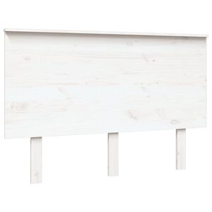 vidaXL voodipeats, valge, 124x6x82,5 cm, m&auml;nnipuit