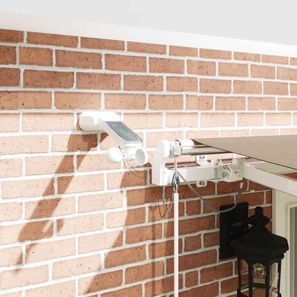 vidaXL K&auml;igukohandatav varikatus Beež 400 &times; 300 cm Pol&uuml;ester ja metall