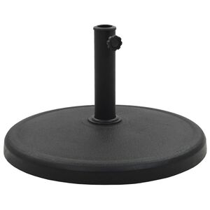 vidaXL p&auml;evavarju alus, pol&uuml;vaik, 19 kg, &uuml;mmargune, must