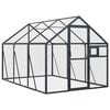 vidaXL linnumaja, antratsiit, 1,79x3x1,85 m alumiinium
