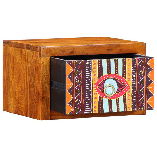 vidaXL Öölambi kapp sahtliga Pruun 35 x 30 x 22 cm tugev akaatsiapuit