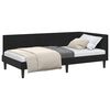 vidaXL Nurgavoodi raam peaga Must 90 cm x 200 cm Samet