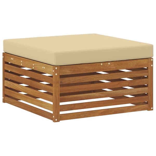 vidaXL V&auml;li diivanikomplekt padjaga 4 pcs Looduslik ja beež