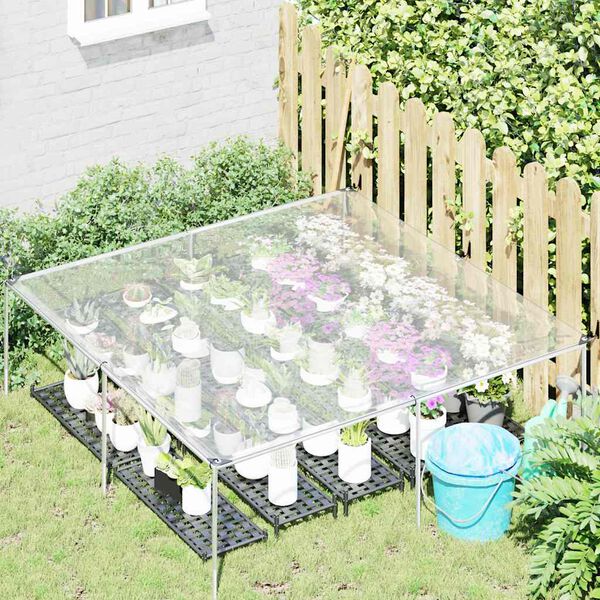 vidaXL l&auml;bipaistev presenning aasadega 2 x 2 m pol&uuml;et&uuml;leenist