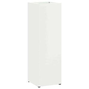 vidaXL Hoidik ja riputustugi Valge 15,5 x 15,5 x 49 cm Metall