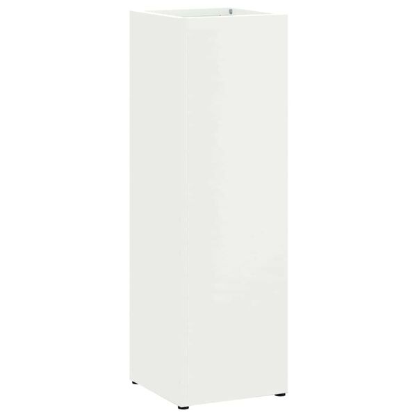 vidaXL Hoidik ja riputustugi Valge 15,5 x 15,5 x 49 cm Metall