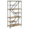vidaXL Raamatukapp 9 tasandit 91 x 36 x 176 cm Tehispuit K&auml;sit&ouml;&ouml;puu