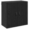vidaXL Seinale kinnitatav kapp 60 x 31 x 60 cm Tehispuit Must tamm