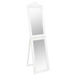 vidaXL eraldiseisev peegel, valge, 40 x 160 cm