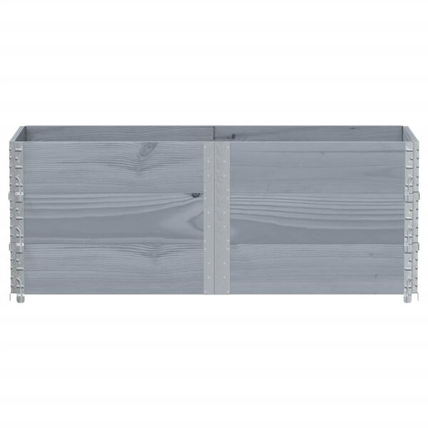 vidaXL kaubaaluste &auml;&auml;red 3 tk, hall, 150x50 cm, toekas m&auml;nnipuit