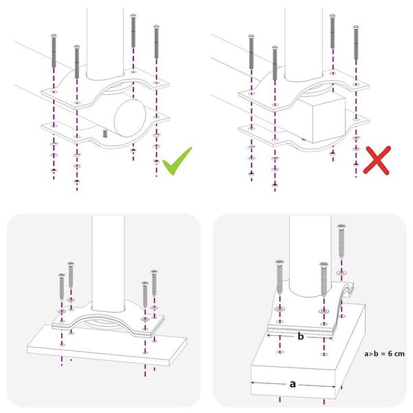 vidaXL lahtitõmmatav terrassi külgsein, 60 x 300 cm, sinine